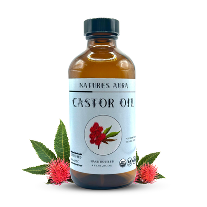 Natures Aura Organic Castor Oil - 227ml (8 Oz)