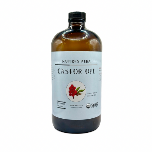 Natures Aura Organic Castor Oil - 960ml (32 Oz)