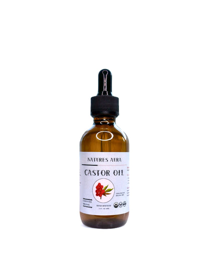 Natures Aura Organic Castor Oil - 60ml (2 Oz)